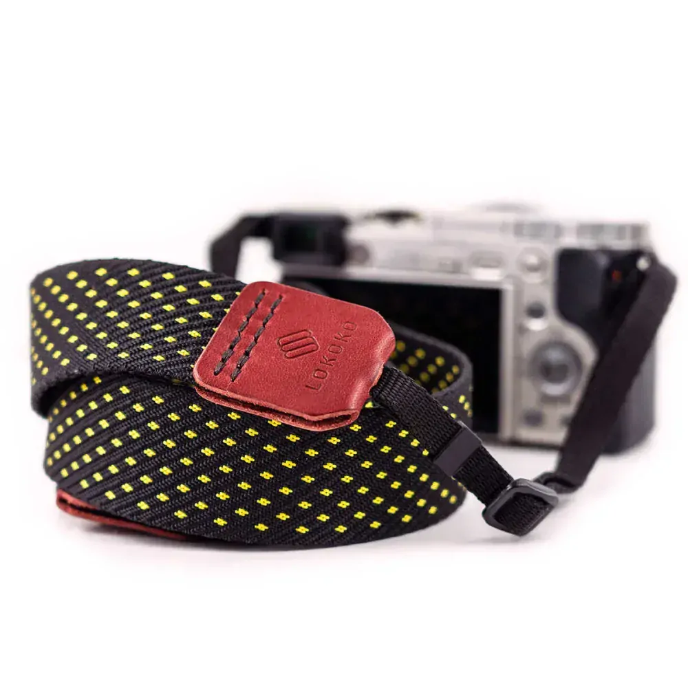 Popruh na fotoaparát - Harlow Black