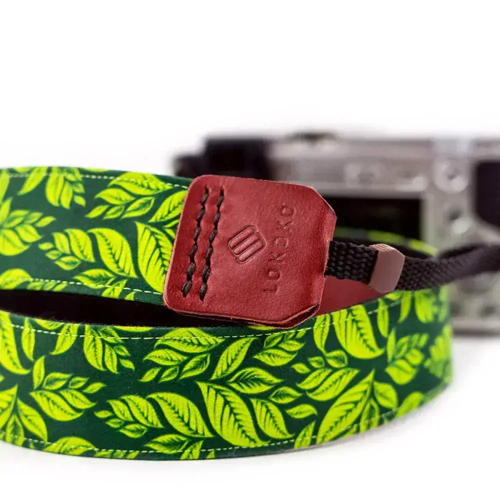 Popruh na fotoaparát - Green jungle