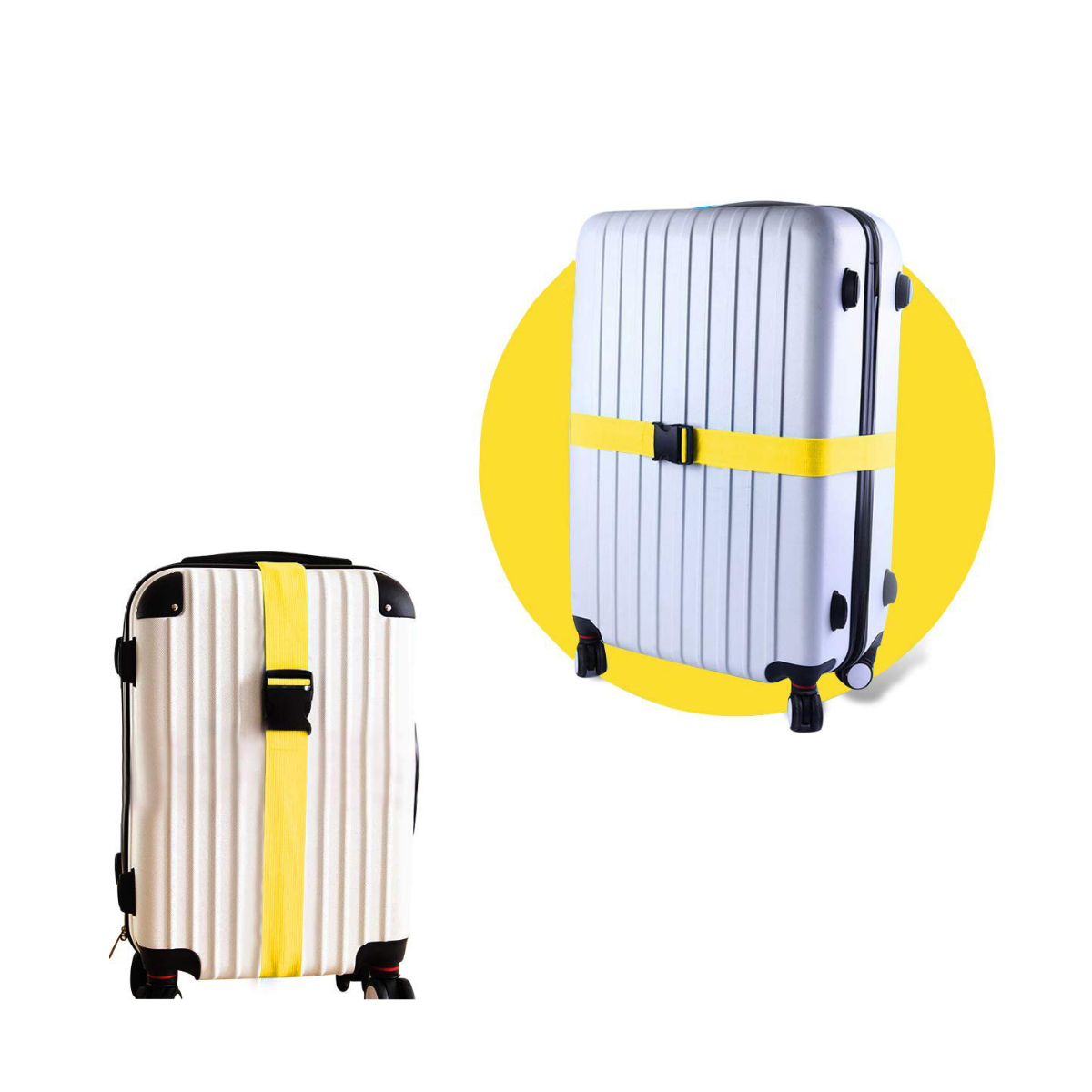 Popruh na kufr - žlutý