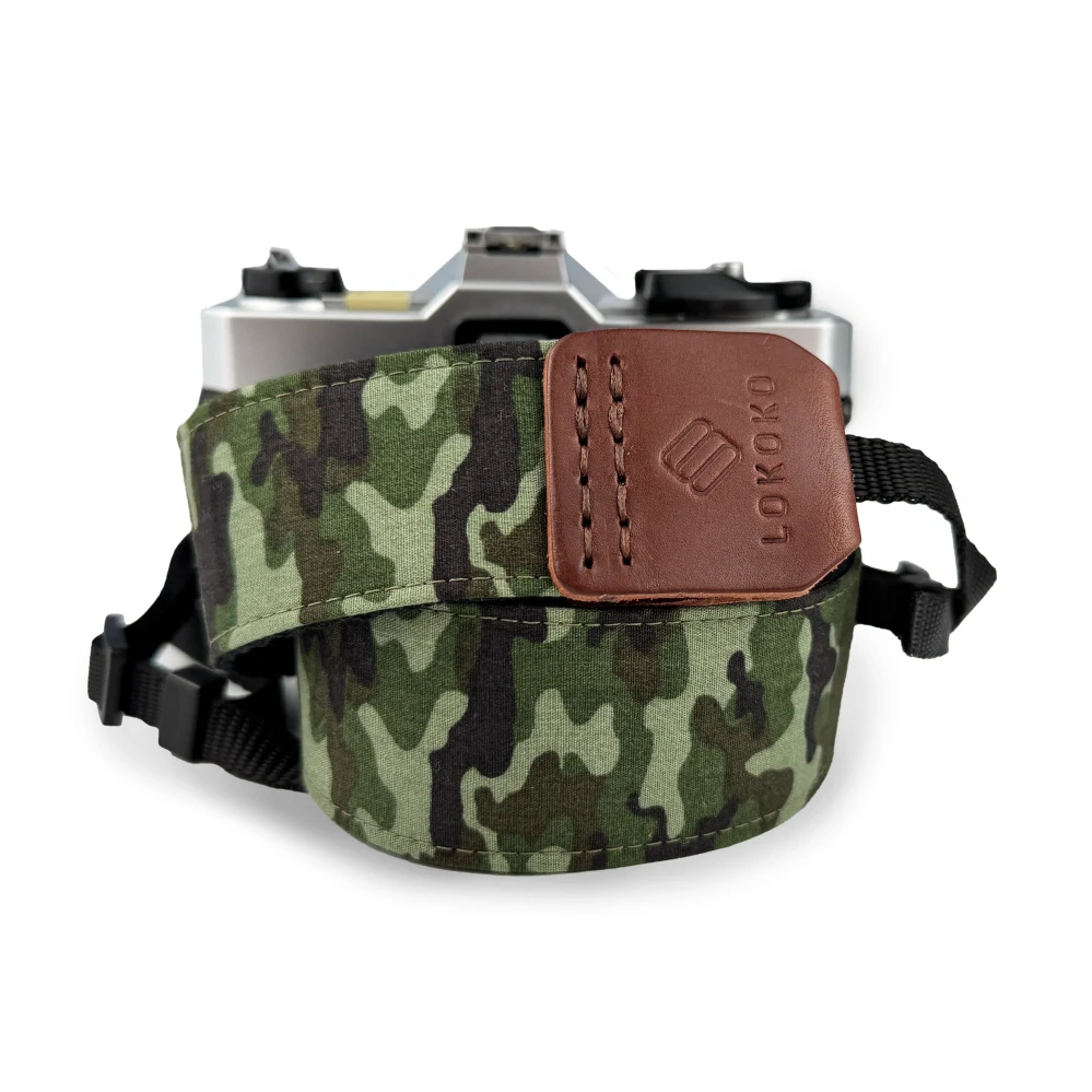 Popruh na fotoaparát - Camouflage