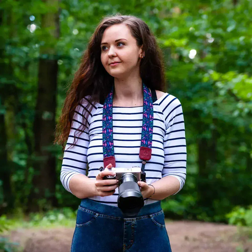 Popruh na fotoaparát - Magic forest