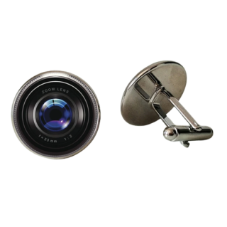 Manžetové knoflíčky ve tvaru objektivu fotoaparátu